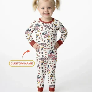 My First Soccer Cup 2026 Bamboo Two Piece Long Sleeve Pajama Set