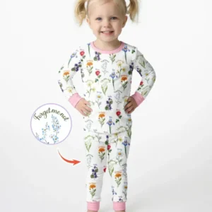 Marian Garden Bamboo Two Piece Long Sleeve Pajama Set