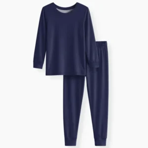 Navy Bamboo Two Piece Pajama Set
