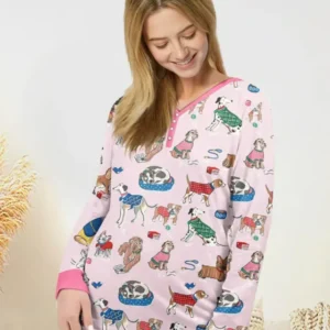 Best Bud Bark Family Matching Bamboo Women Pajama Set