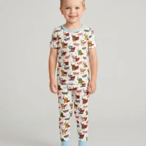 Huzzah! Huzzah! Bamboo Two Piece Short Sleeve Pajama Set