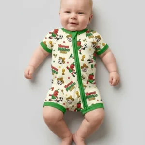 Cartoon World Soccer Vamos Mexico Family Matching Bamboo Shorty Zippy