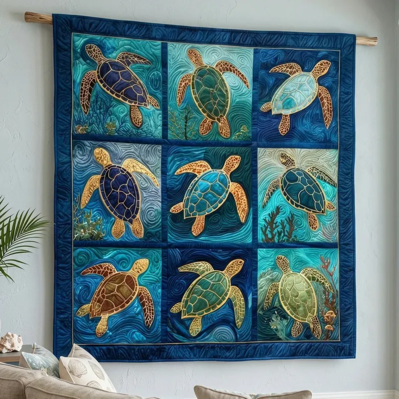 Marine Voyager Bamboo Quilt Blanket