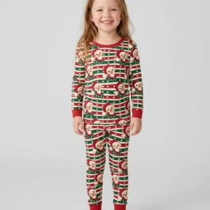 Santa Duck Bamboo Two Piece Long Sleeve Pajama Set
