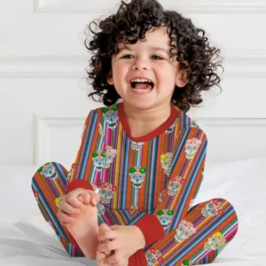 Cinco De Mayo Sparkle Two Piece Long Sleeve Pajama Set