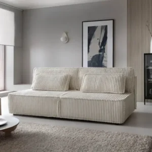 Designer Sofa Komma mit Schlaffunktion und Stauraum