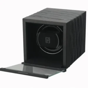 Paul Design - Uhrenbeweger Gentlemen 1D-Paul Design-Schwarz Kunstleder-TOJU Interior -20043