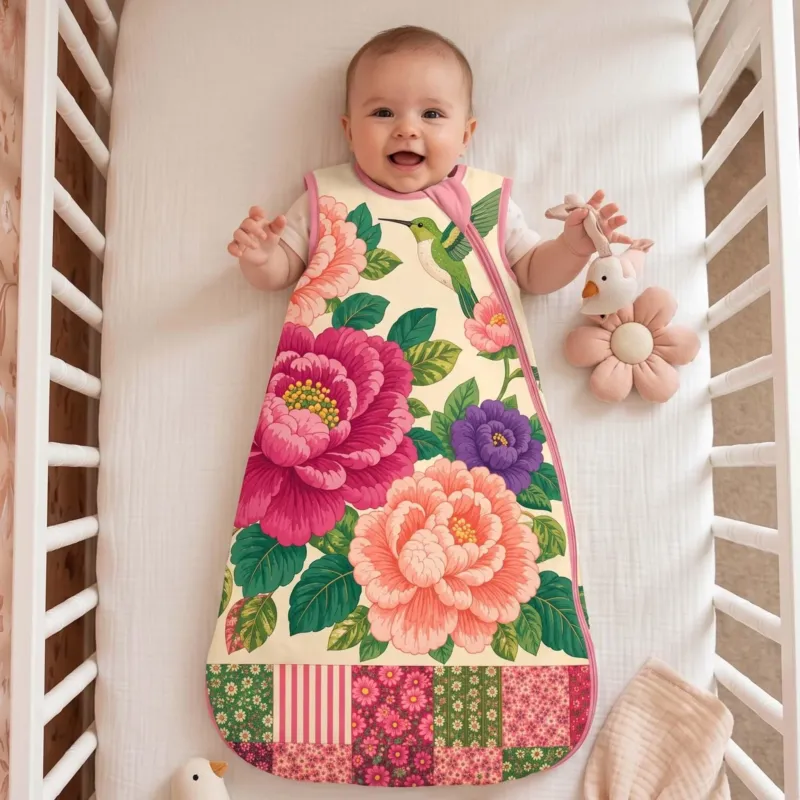Peony Garden Beauty Bamboo Sleep Bag