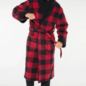 Robe de chambre Homme Polaire Megan Rouge 1
