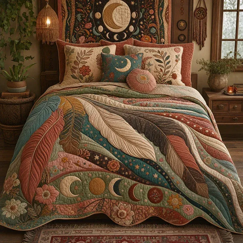 Rustic Dreamer Bamboo Quilt Bedding Set