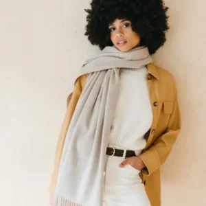 TBCo - Sample Sale Cashmere Blanket Scarf in Oatmeal Melange