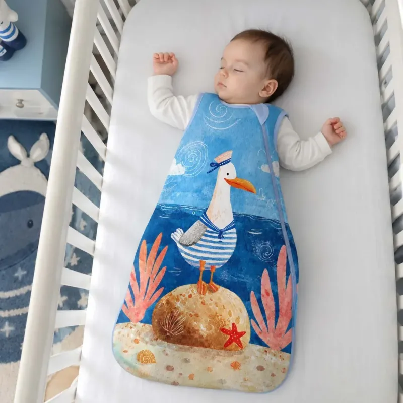 Sailor Seagull Charm Bamboo Sleep Bag