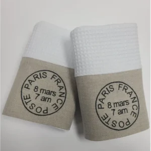 Paris Post Mark Spa Waffle Hand Towel