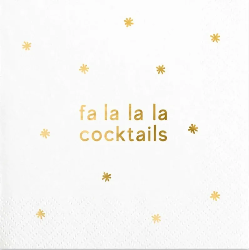 fa la la la la cocktails Cocktail Napkins