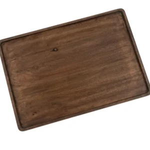 Heritage Rectangular Tray Large Stained Mango Wood