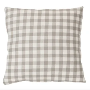 Manos Grey Plaid Cushion 18"x18"