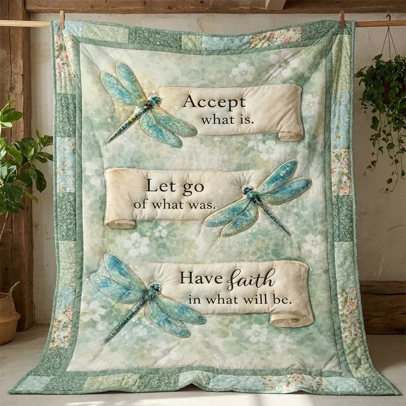 Serene Acceptance Bamboo Quilt Blanket