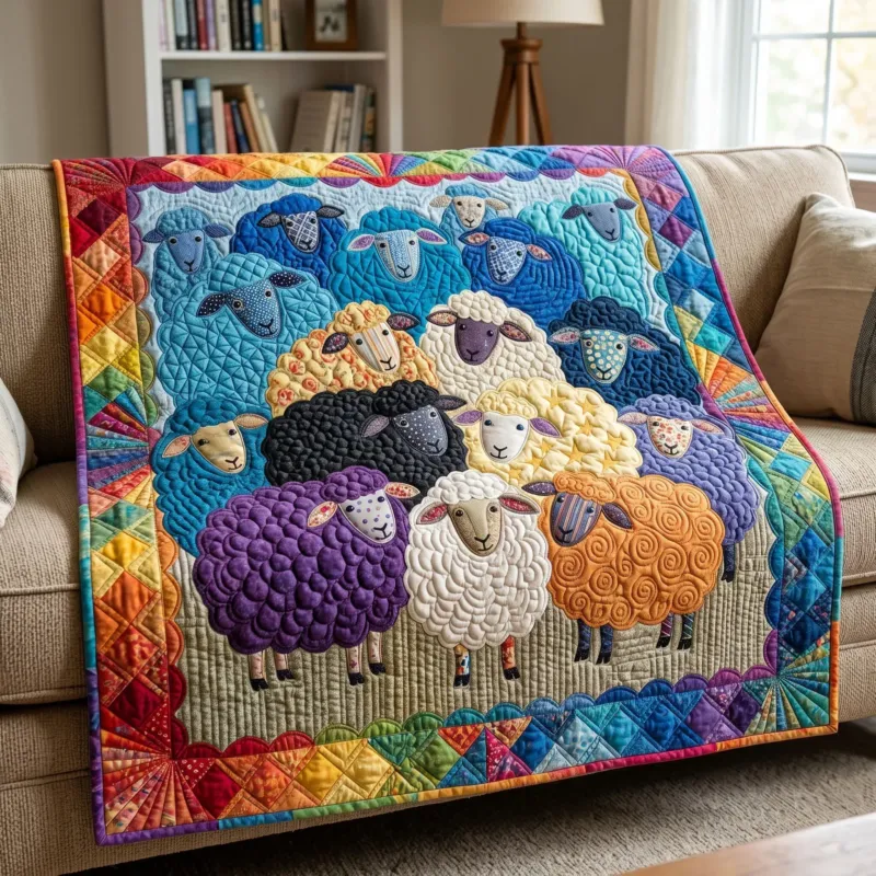 Sheep Dreams Bamboo Quilt Blanket