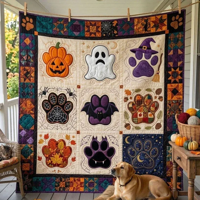 Sorcery Purple Tracks Bamboo Quilt Blanket
