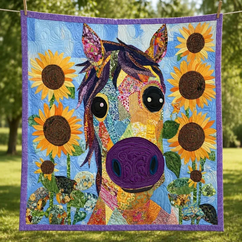 Sunny Trotter Bamboo Quilt Blanket