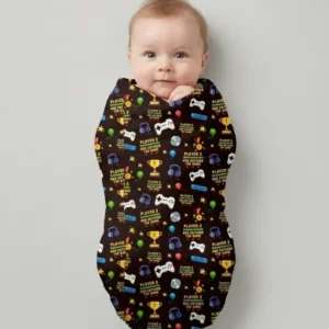 Leveled Up Daddy & Me Matching swaddle blanket