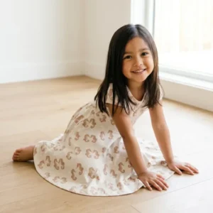 Little Seahorse Pairs Bamboo Twirl Dress