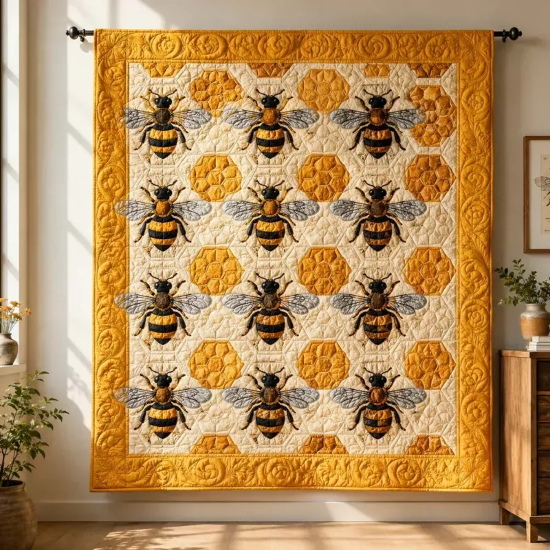 Sweet Nectar Bamboo Quilt Blanket
