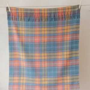 Lambswool Baby Blanket in Buchanan Antique Tartan - TBCo