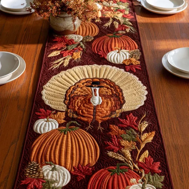 Thanksgiving Seasonal Joy Quilt Table Runner