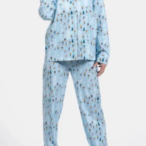 Pyjama boutonné femme Matin à glace 1