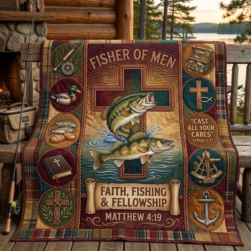 Warm Harbor Fellowship Bamboo Quilt Blanket