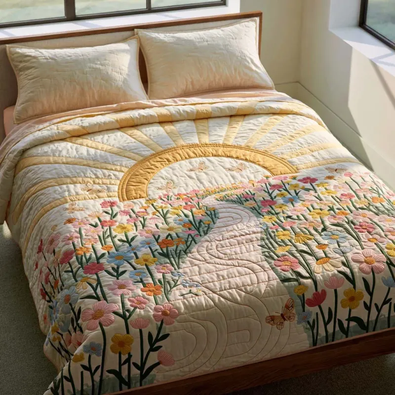 Warm Country Morning Bamboo Quilt Bedding Set