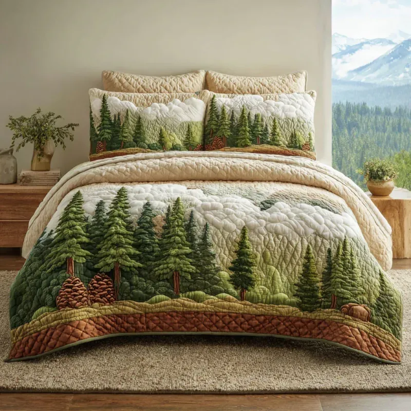 Woodland Escape Bamboo Quilt Bedding Set