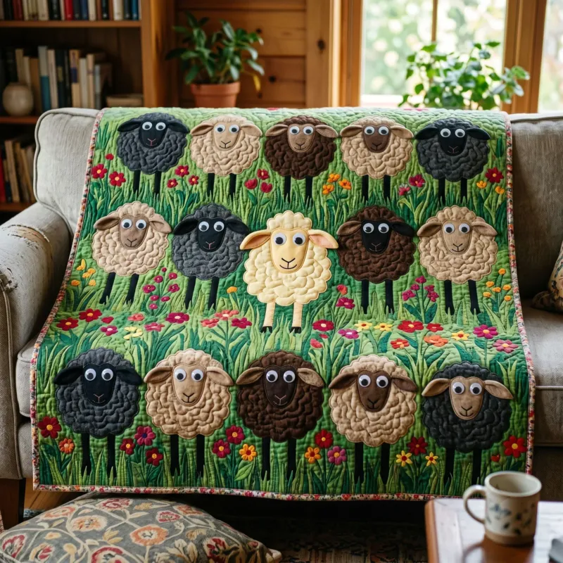 Woolly Friends Bamboo Quilt Blanket
