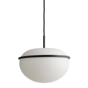 Woud - Pump Pendelleuchte, Ø 26 cm, schwarz / weiß-Leuchten-Woud-TOJU Interior