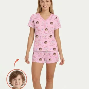Proud Dad Mom Of Class Of 2026 Bamboo Women Short Sleeve Short Pajama Set