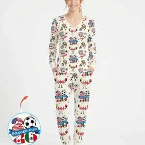 Soccer Squad 2026 Bamboo Women Pajama Set