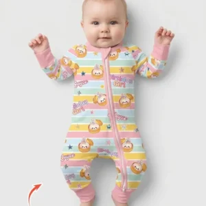 Custom Dumpling Birthday Girl Bamboo Convertible Zippy