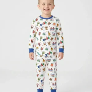 Soccer Cup Host Cities 2026 Bamboo Two Piece Long Sleeve Pajama Set