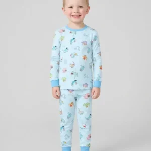 Shark School Bamboo Two Piece Long Sleeve Pajama Set