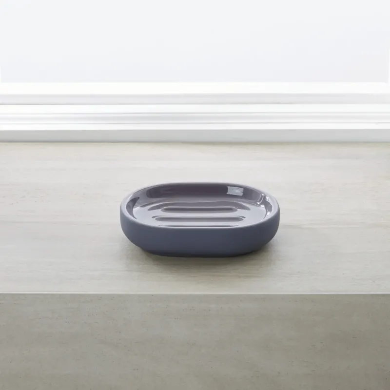 Callan Anthracite Ceramic Soap Dish