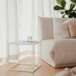 Couchtisch/Beistelltisch Soli X – Minimalistisches Design aus Stahlblech & Metall