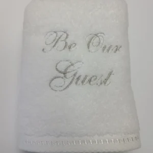 Be Our Guest Embroidered Hand Towel