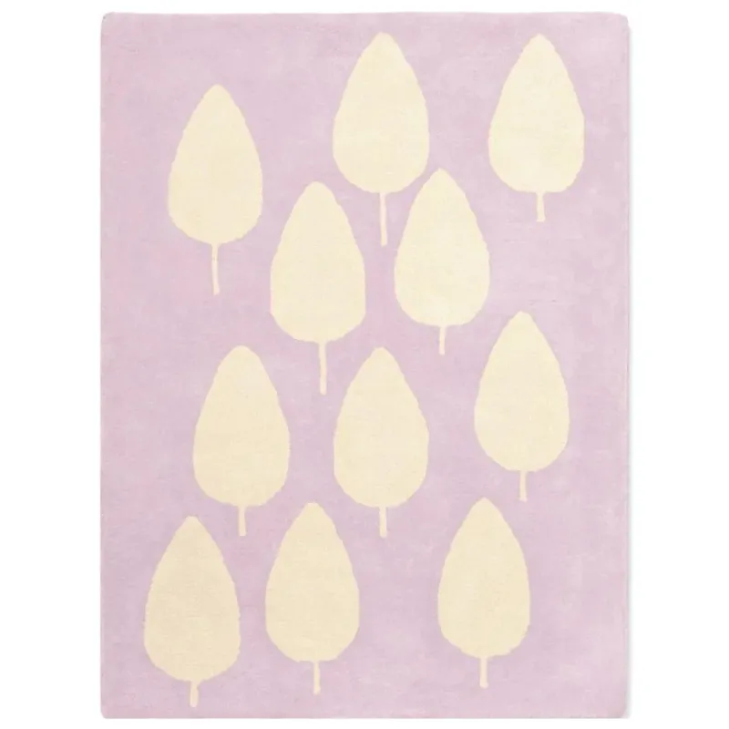 BLEUU - STUDIO - Tapis Enfant Forêt Lilas 100 x 130 Cm