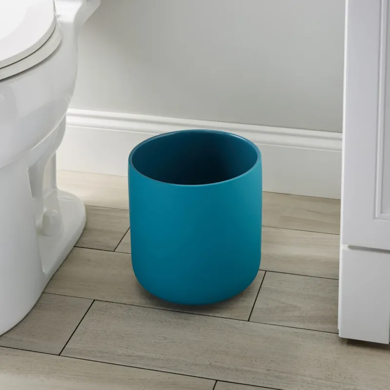 Callan Blue Ceramic Waste Paper Basket