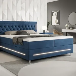 Boxspringbett Vito mit RGB, USB und Stauraum - Luxusbetten24