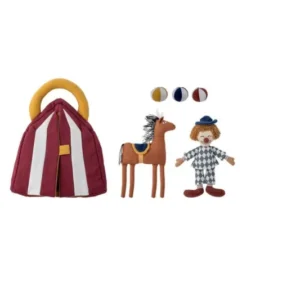 Plüschtier-Set Fernando - Zirkus-Spielset mit Clown, Pferd & Zelt aus Stoff