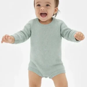 Solid Color Knit Sweater Bubble