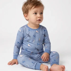 Shark Squad Sampler Bamboo Two Piece Long Sleeve Pajama Set