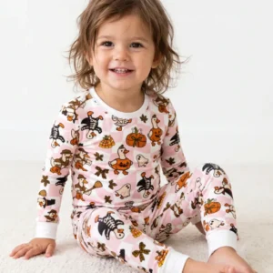 Halloween Goose Costume Party Bamboo Two Piece Long Sleeve Pajama Set